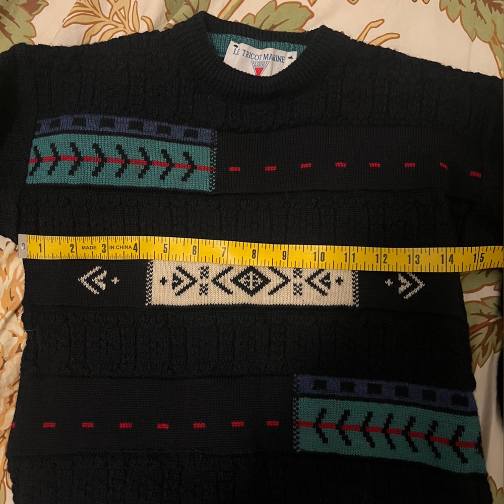 Vintage boys wool knit sweater size medium - Picture 6 of 11